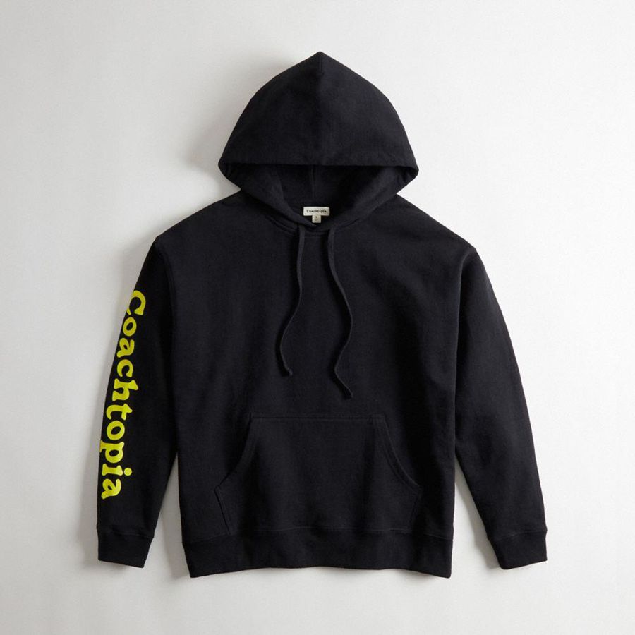 Sudadera con Capucha COACH Hoodie With Cloud Print Mujer Negras | 780-YGDJES